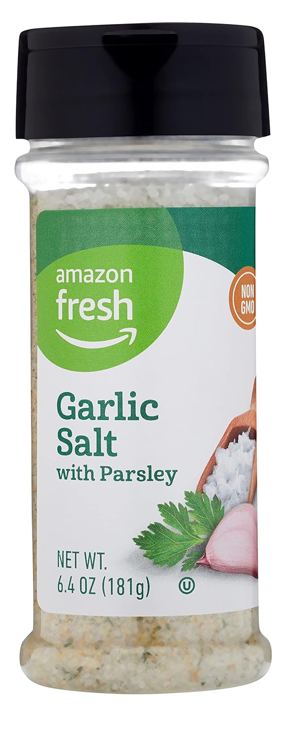 Amazon Fresh, Garlic Salt With Parsley 6.4 Oz