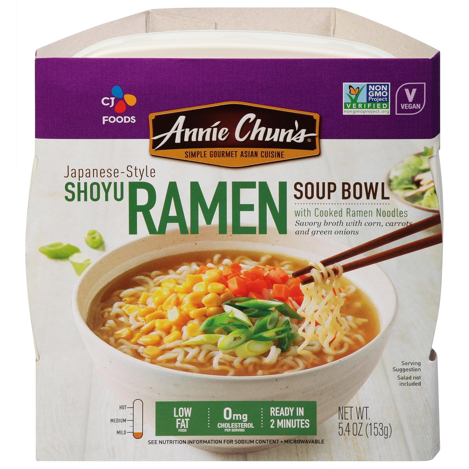 Annie Chun's Japanese Style Shoyu Ramen Soup Bowl, Non GMO, 5.4 Ounces (Pack Of 6)