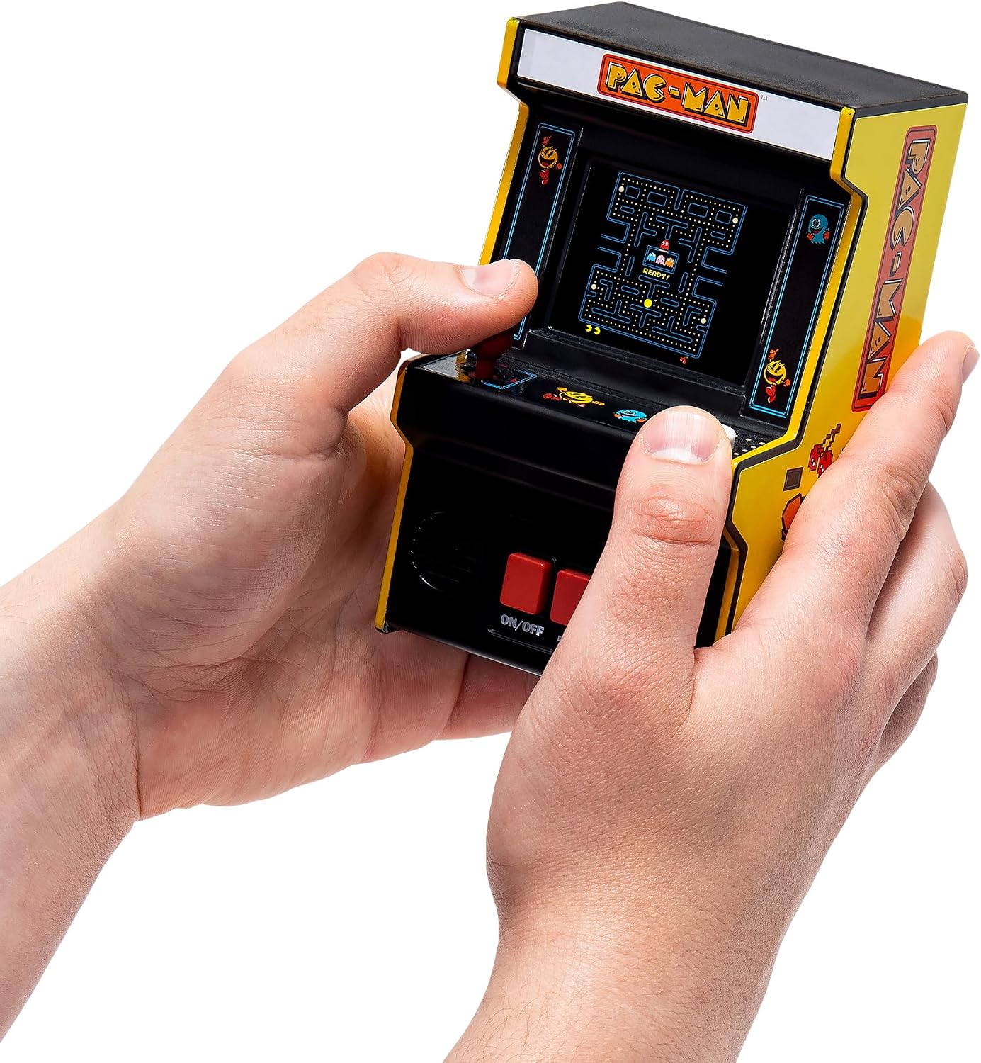 Arcade Classics Pac-Man - Retro Mini Arcade Game, Full Color Screen, Classic Handheld Electronic Game Console, 90s Toy, Great Gift for Kids 8+