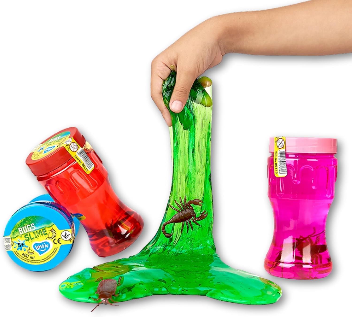 Slime bugs TM Lovin Antistress toy 400ml, Fidget Toys Stretchy Anti-Stress Toy - Squishy Kids Slimes for Party Bags Fillers - Fun and Relaxing Playtime Activity