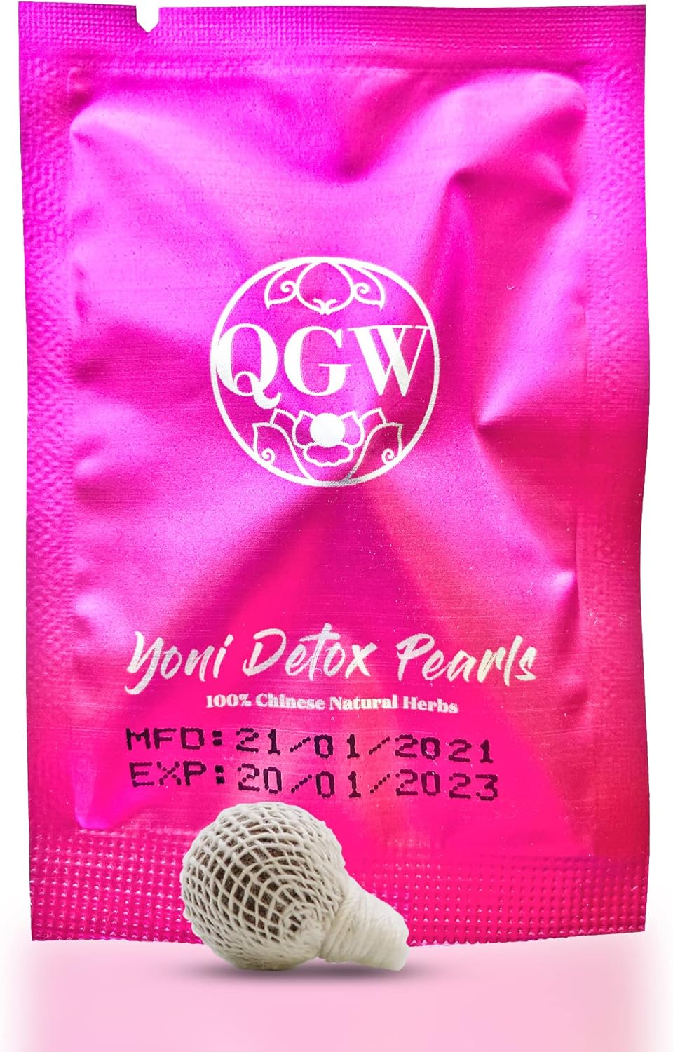 Yoni Detox Pearls Conceive TTC, Yeast Infection, Thrush, Bacterial Vaginosis BV, Candida Balls Treatment for Ladies (1 Pearl)