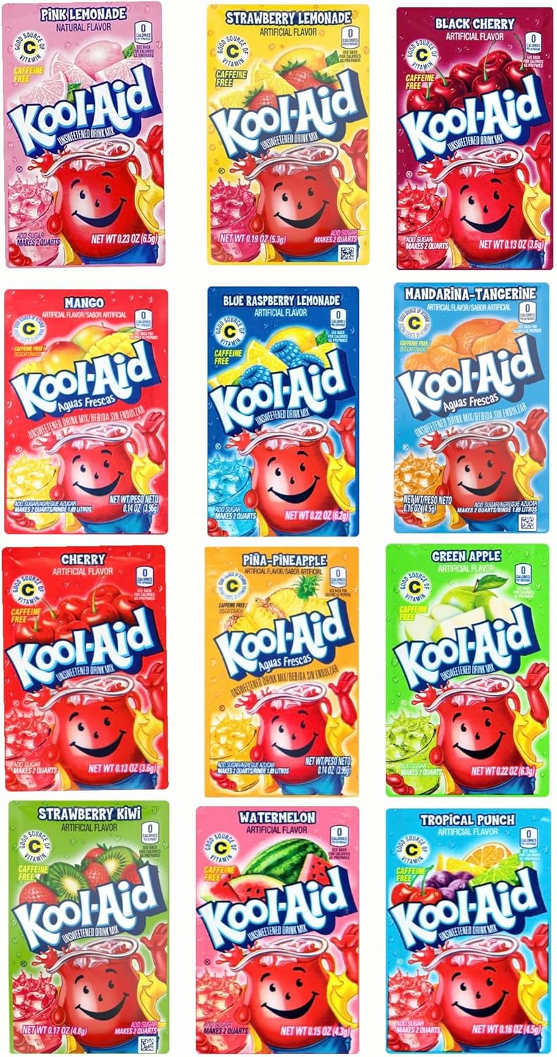 Kool-Aid Flavor Sachets (PACK OF 12) RANDOM MIX FLAVOURS.