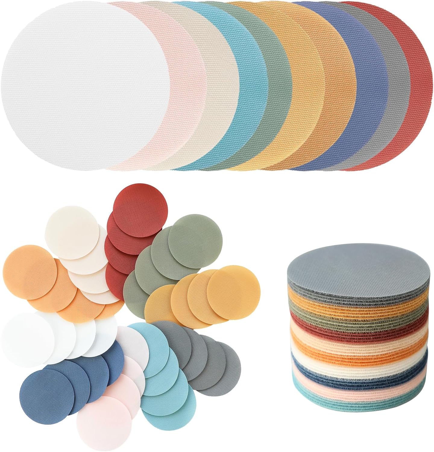 MAXECHO 40pcs Multicolor 5 Inches Circle Spot Markers - Carpet Floor Dots for Classroom Decoration, Flexible Seating, Elementary School, Preschool, Kindergarten Supplies