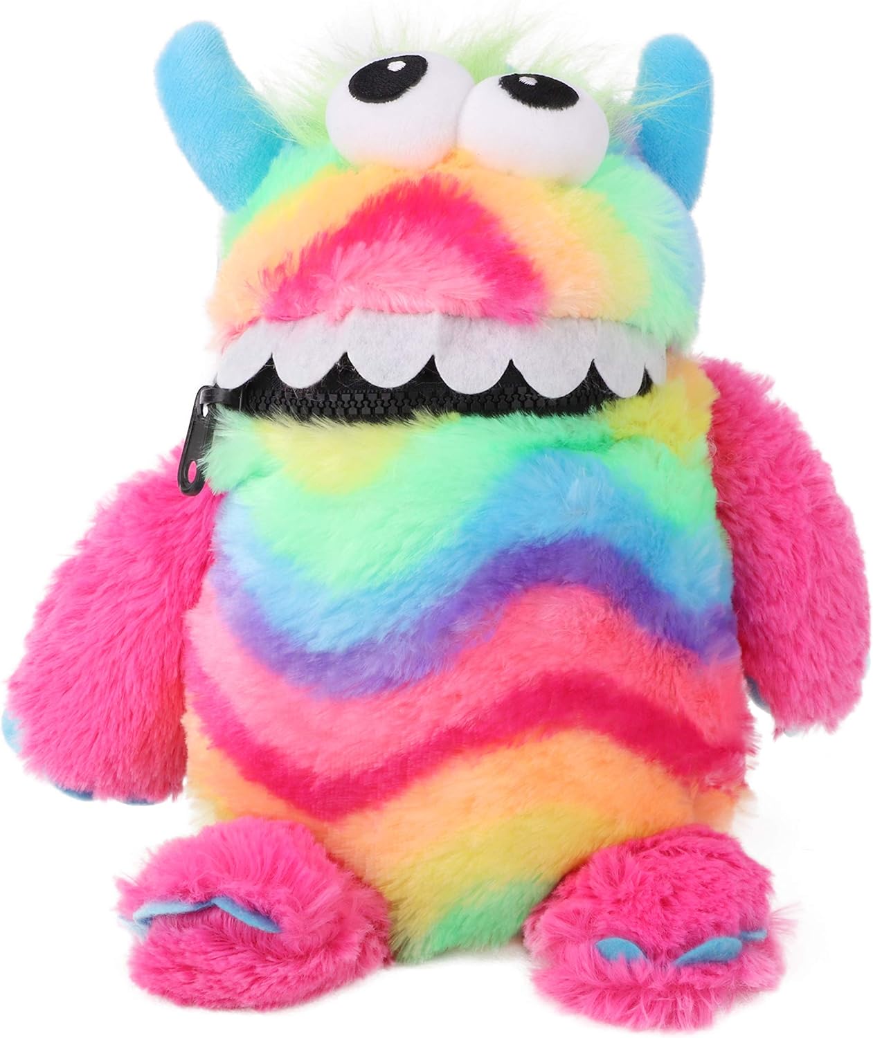 Toyland® 9" (23cm) Rainbow Colour Worry Monster Plush Soft Toy - Loves Eating Your Worries