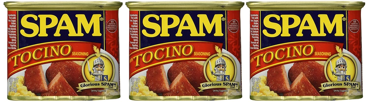 Spam with Tocino Seasoning-12 Oz. Pack of 3.