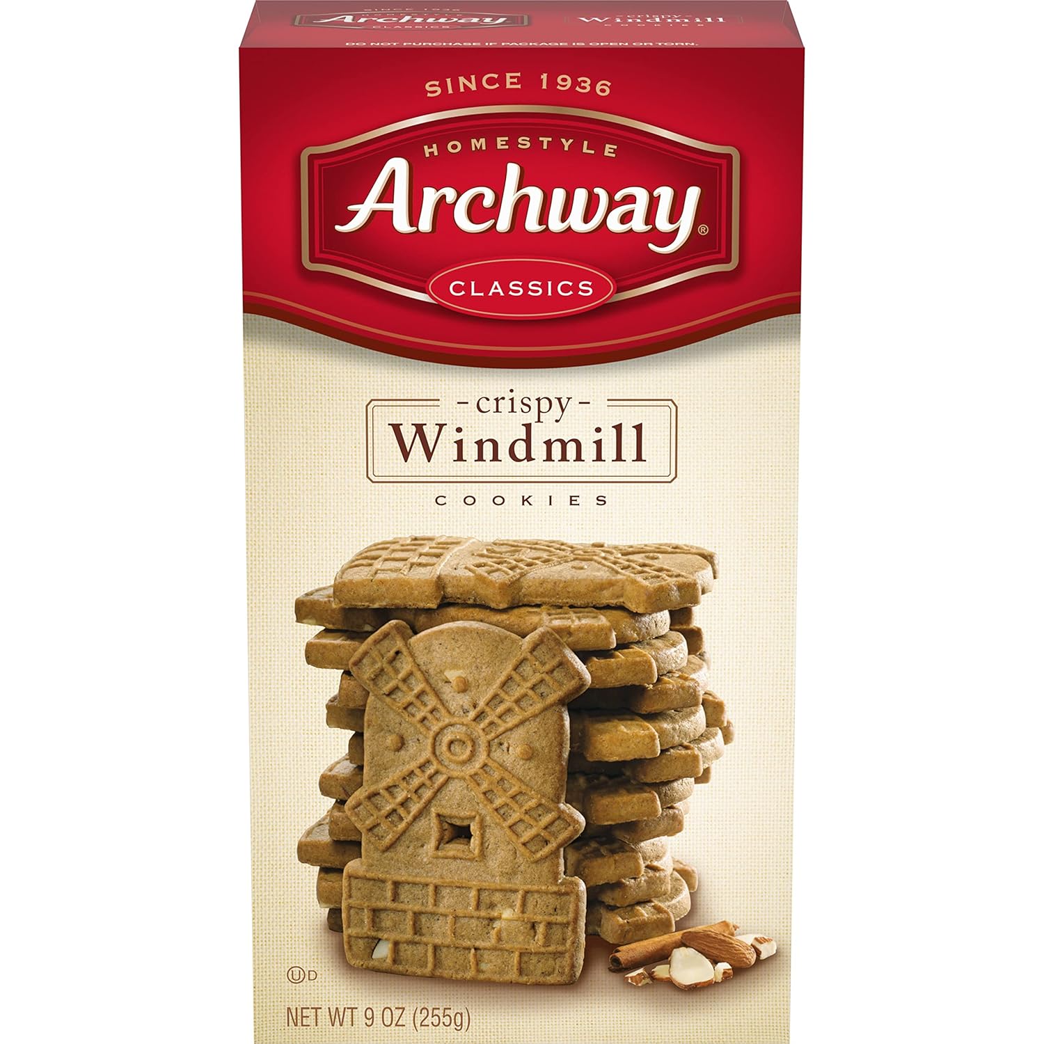 Archway Cookies, Crispy Windmill Cookies, 9 Oz Box