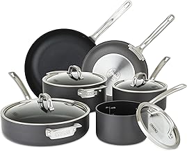 Viking Culinary Hard Anodized Nonstick Cookware Set, 10 Piece, Dishwasher, Oven Safe, Works on All Cooktops including Induction