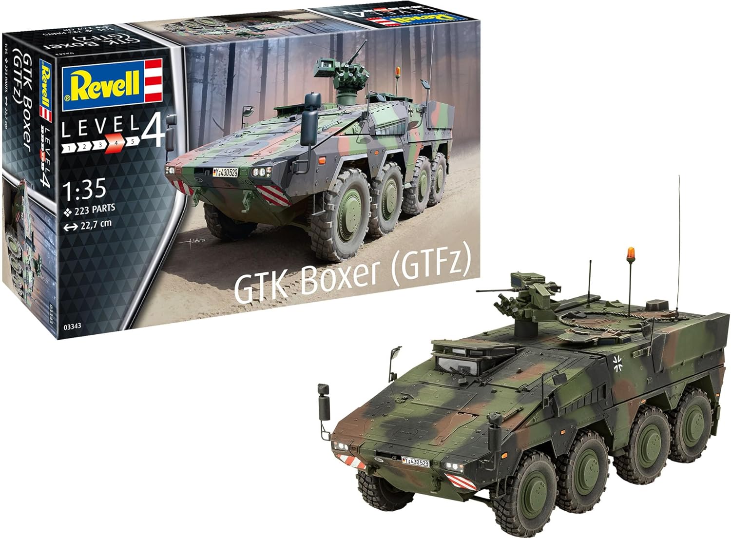 Revell 03343 GTK Boxer GTFz 1:35 Scale Model Kit
