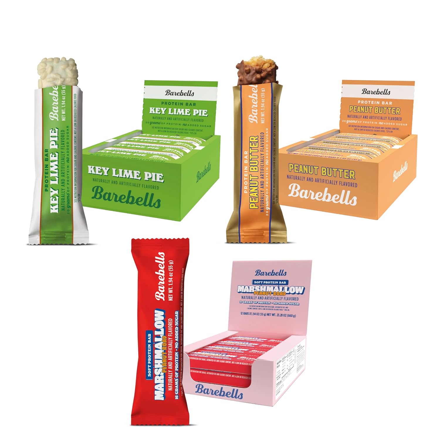 Barebells New On The Block Bundle (3 Mix Pack) – 36 Total Bars, High Protein Snacks, with 16g and 20g Protein & No Added Sugar – On-the-Go Breakfast or Post-Workout Treat