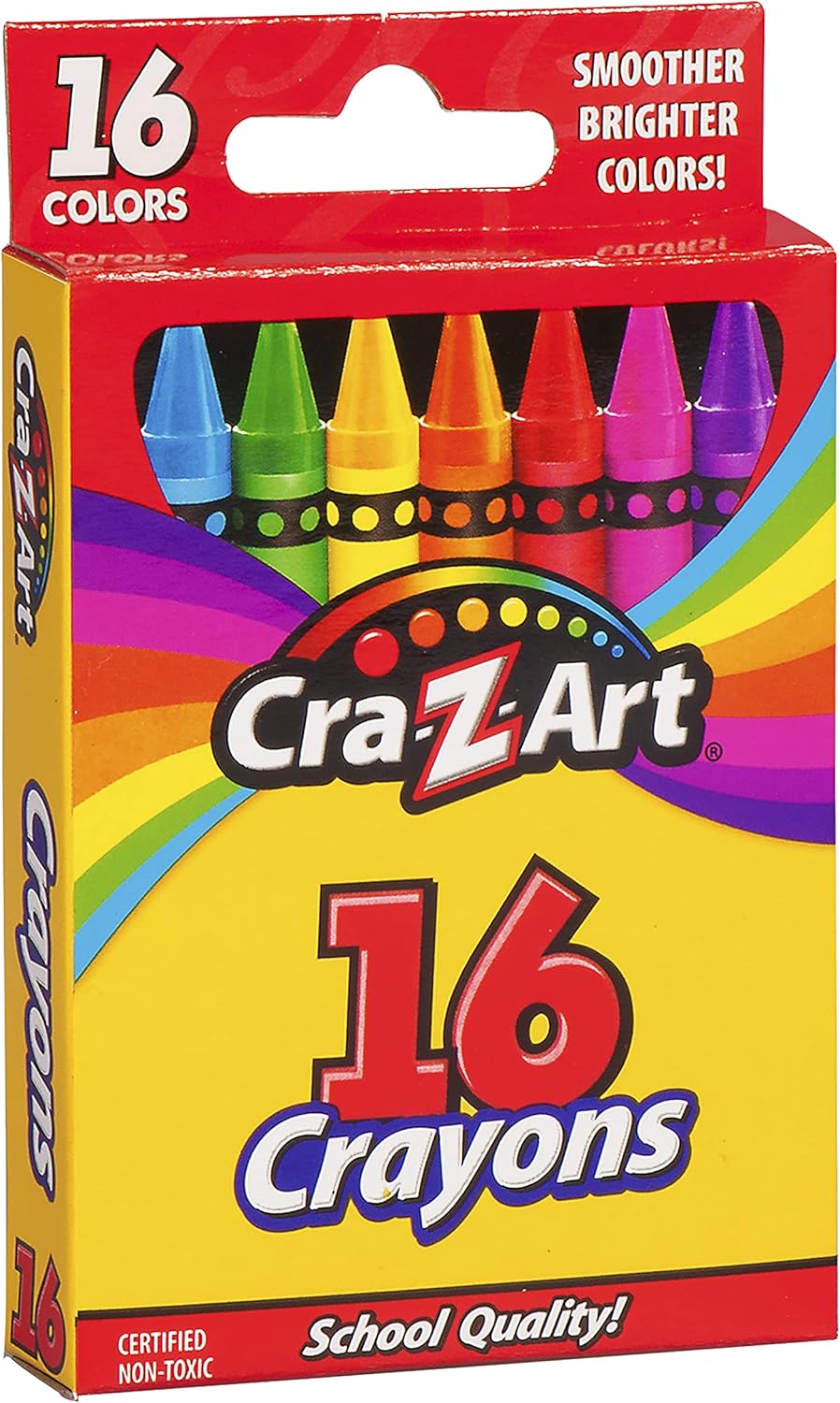 Cra-Z-Art 16ct Crayons, Back to School Supplies, Box of Crayons for Creative Drawing Fun, Ages 3 and Up