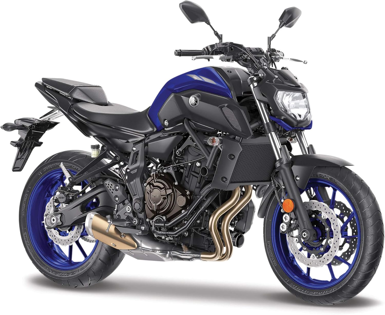 Maisto Yamaha MT07 Motorbike - 1:18 Scale - Incredibly Detailed Die-Cast Replica Collectible Motorcycle Model, Black