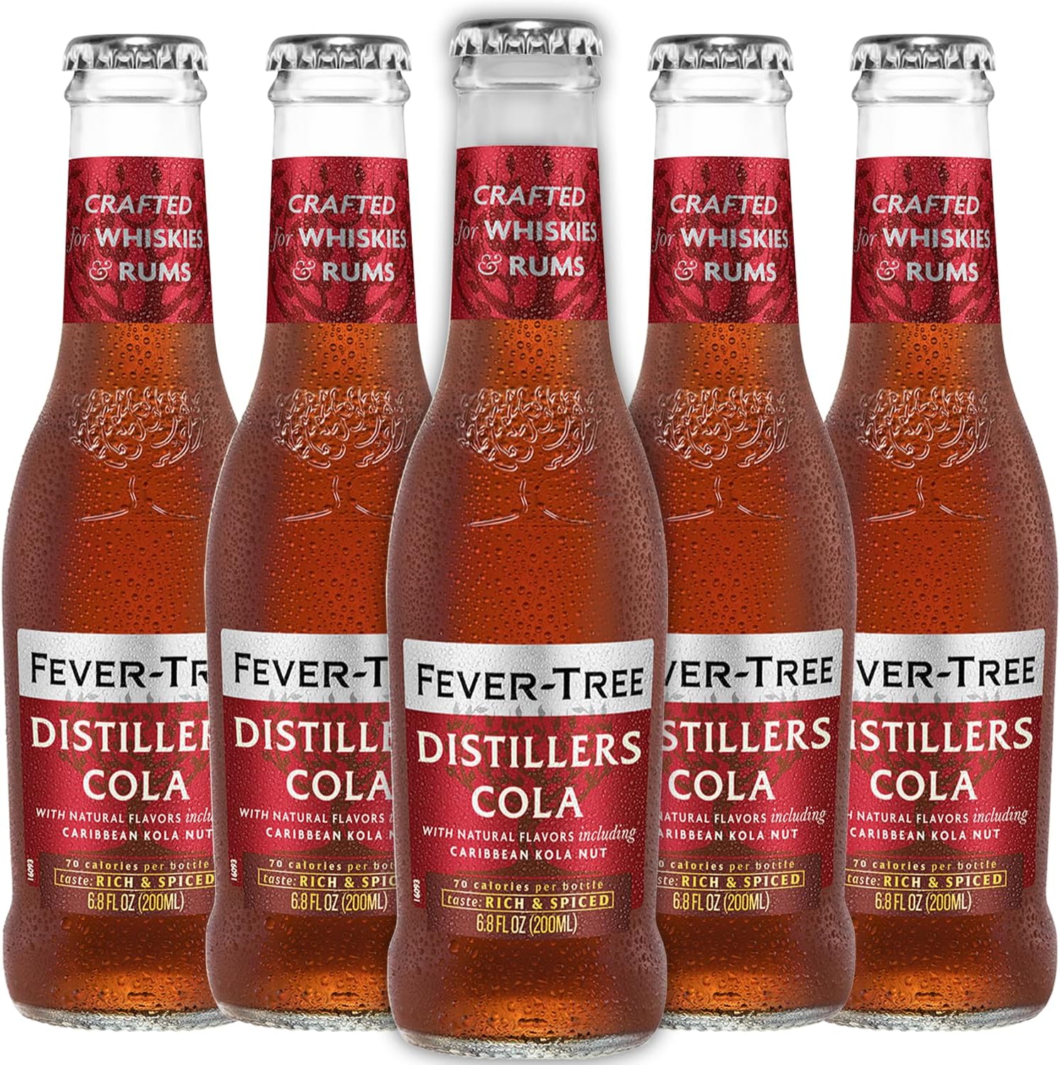 Fever Tree Distillers Cola - Premium Quality Mixer & Soda - Refreshing Beverage for Cocktails & Mocktails 200ml Bottles