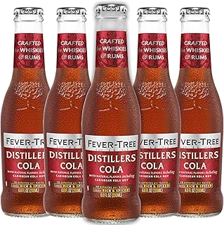 Fever Tree Distillers Cola - Premium Quality Mixer & Soda - Refreshing Beverage for Cocktails & Mocktails 200ml Bottles