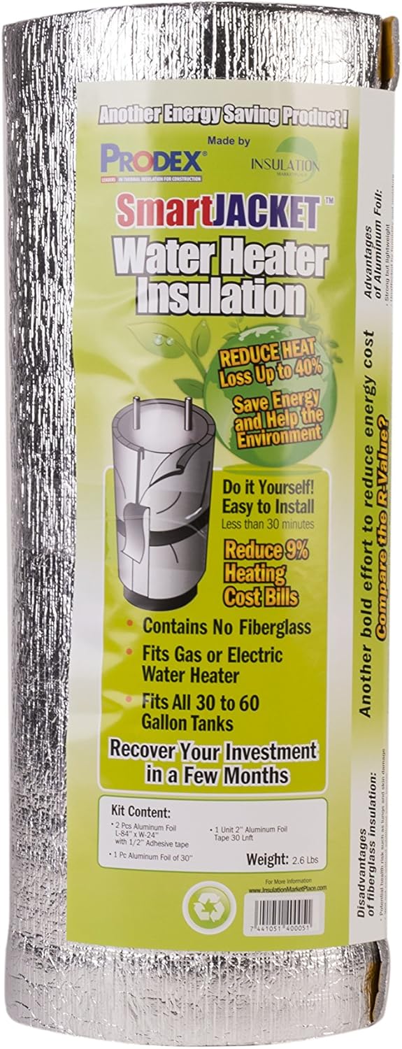 Water Heater Blanket Insulation System, Energy Star Certified, R value-7.1