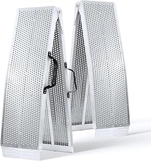Loading Ramps, Folding Portable Ramps, 7.5FT Upgrade Aluminum ATV Ramps, Truck Ramps, Motorcycles Ramps, Trailers Ramps for Lawnmowers, Dirt Bikes, Golf Cart with 1500Lbs Max Load / 2Pcs
