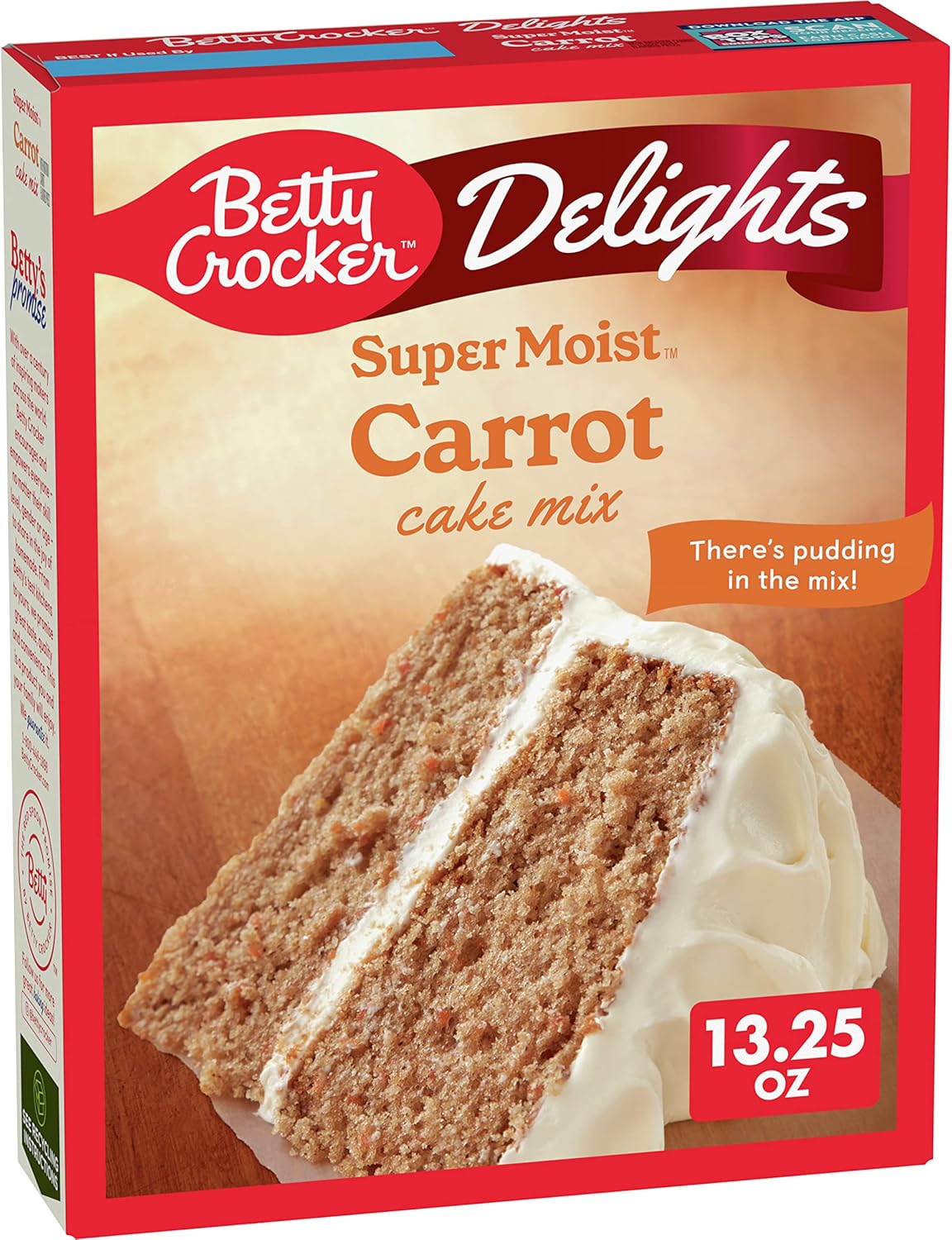 A American Food Mart Betty Crocker Delights Super Moist Carrot Cake Mix 376g (13.25oz)