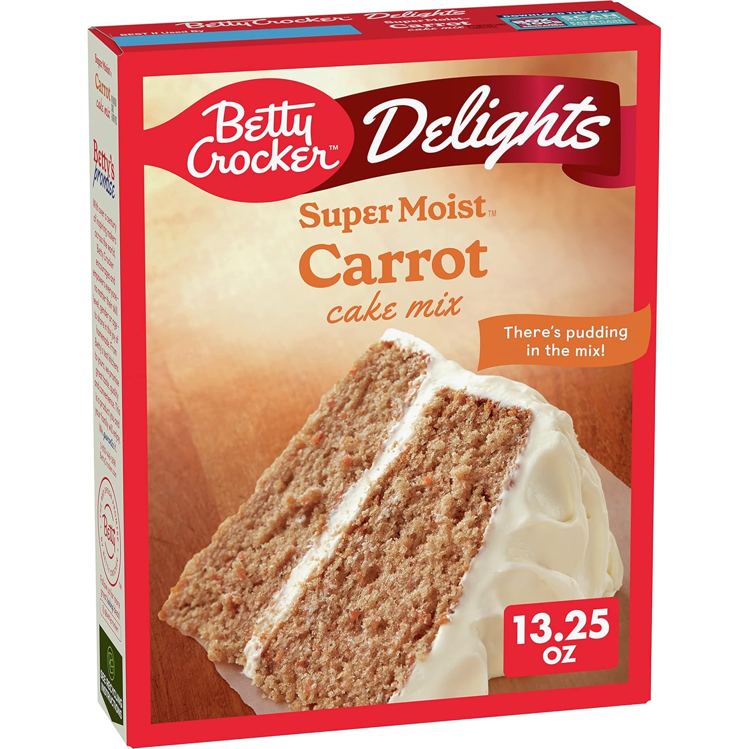 Betty Crocker Delights Super Moist Carrot Cake Mix, 13.25 oz