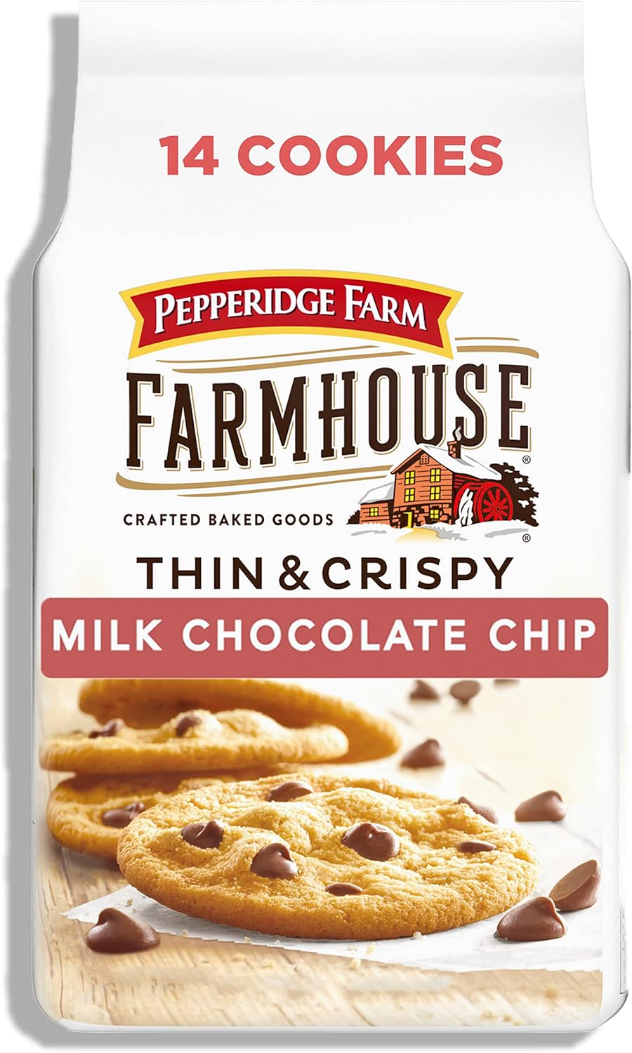 Pepperidge Farm Farmhouse Thin & Crispy Milk Chocolate Chip Cookies - 6.9oz