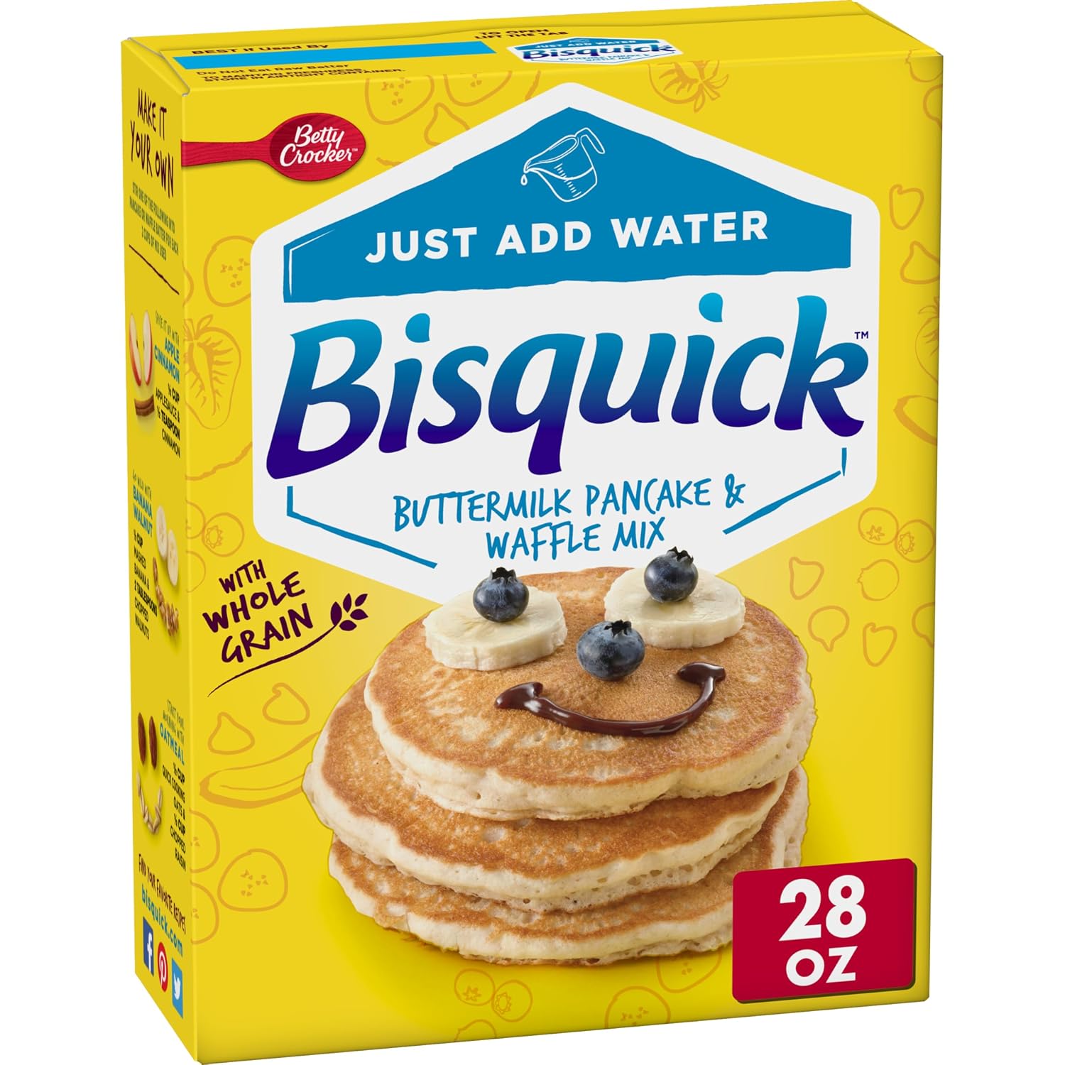 Betty Crocker Bisquick Buttermilk Pancake & Waffle Mix, 28 oz