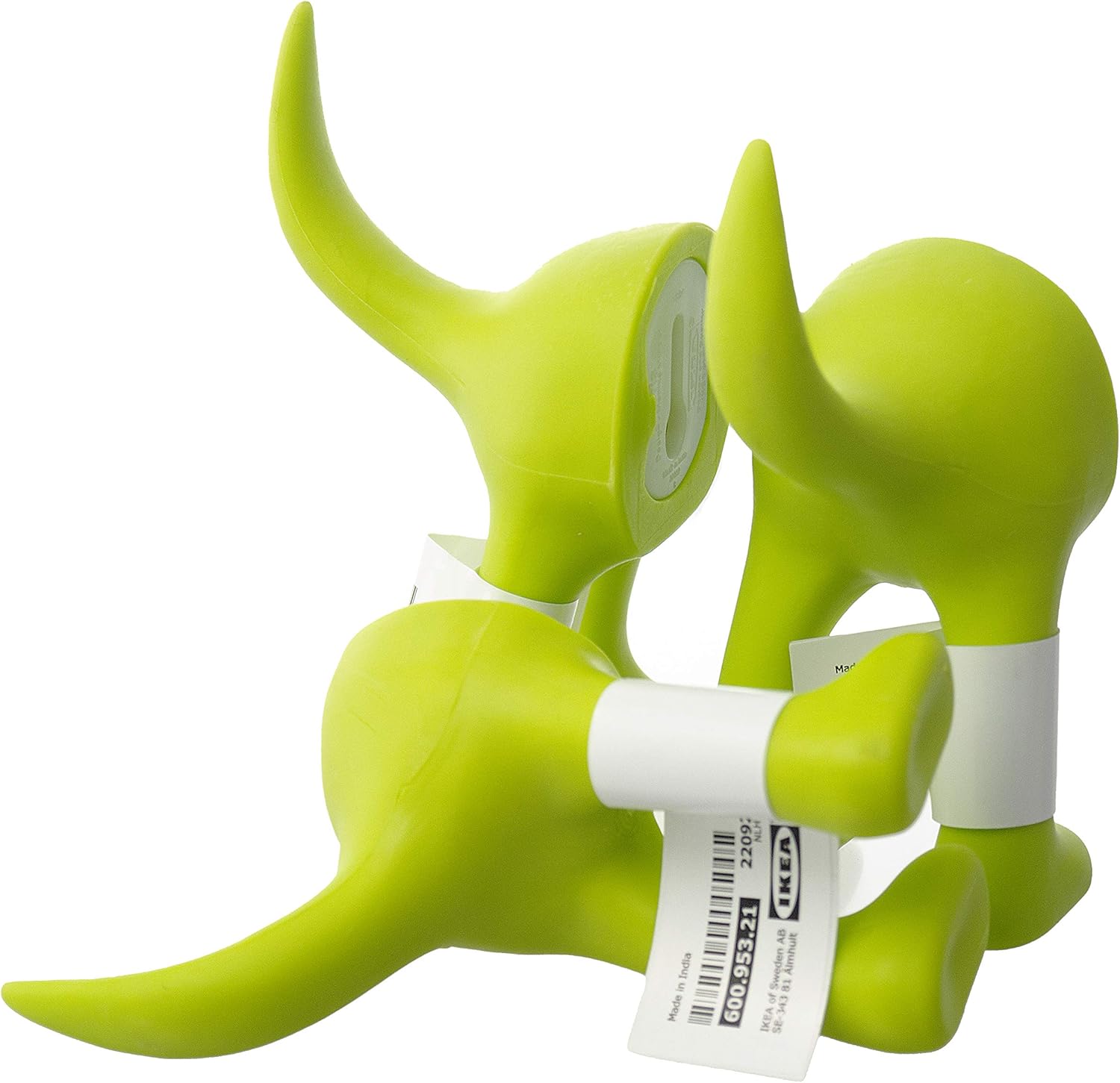 Ikea Set of 3 Dog Tail Hooks Hat Coat Key Wall Mounted Hanger (Green)