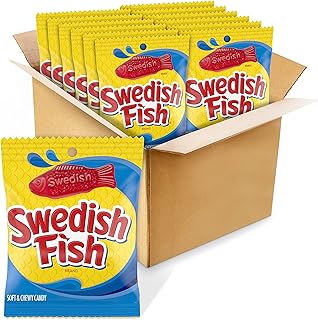 SWEDISH FISH Soft & Chewy Candy, 12- 5 oz Bags