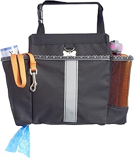 High Road Car Dog Travel Bag for Water Bottles, Toys, Treats and Food with Poop Bag Holder Dispenser