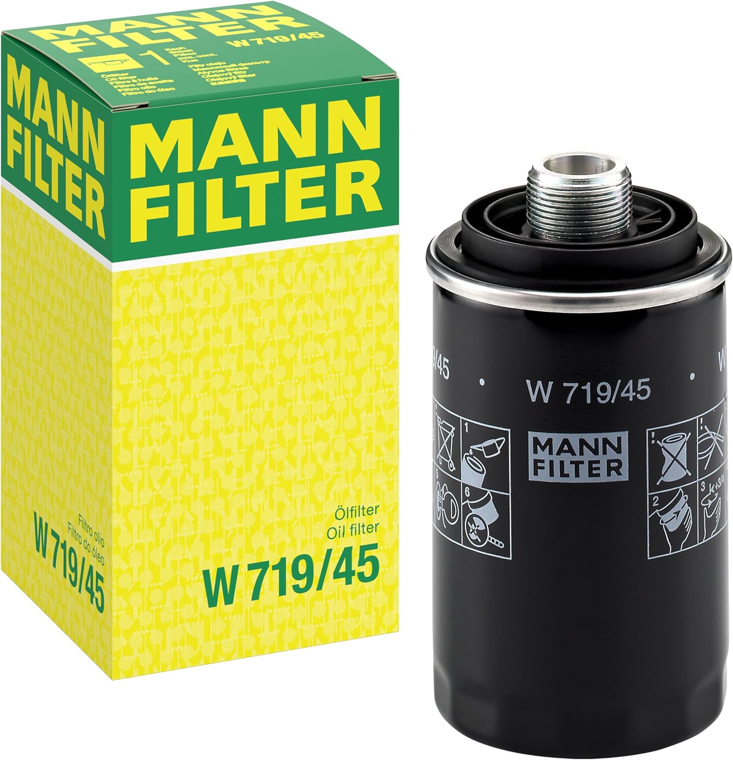 MANN-FILTER W 719/45 Oil Filter - for Cars + Transporters