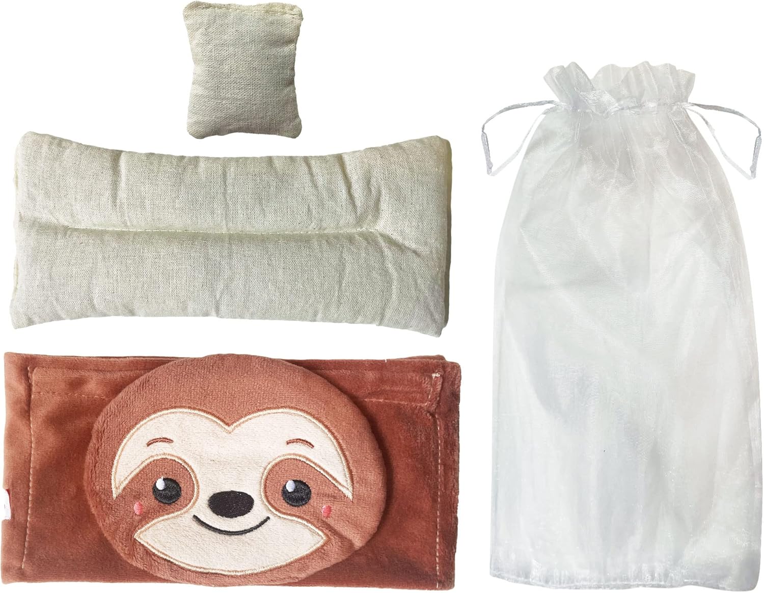 ReignDrop Stomach Wrap Colic Relief for Newborns - Gas Relief Belly Wrap with Flax Seed and Lavender – Colic Baby Belt for Natural Relief – Soothing and Calming (Sloth Flaxseed and Lavender Pack)