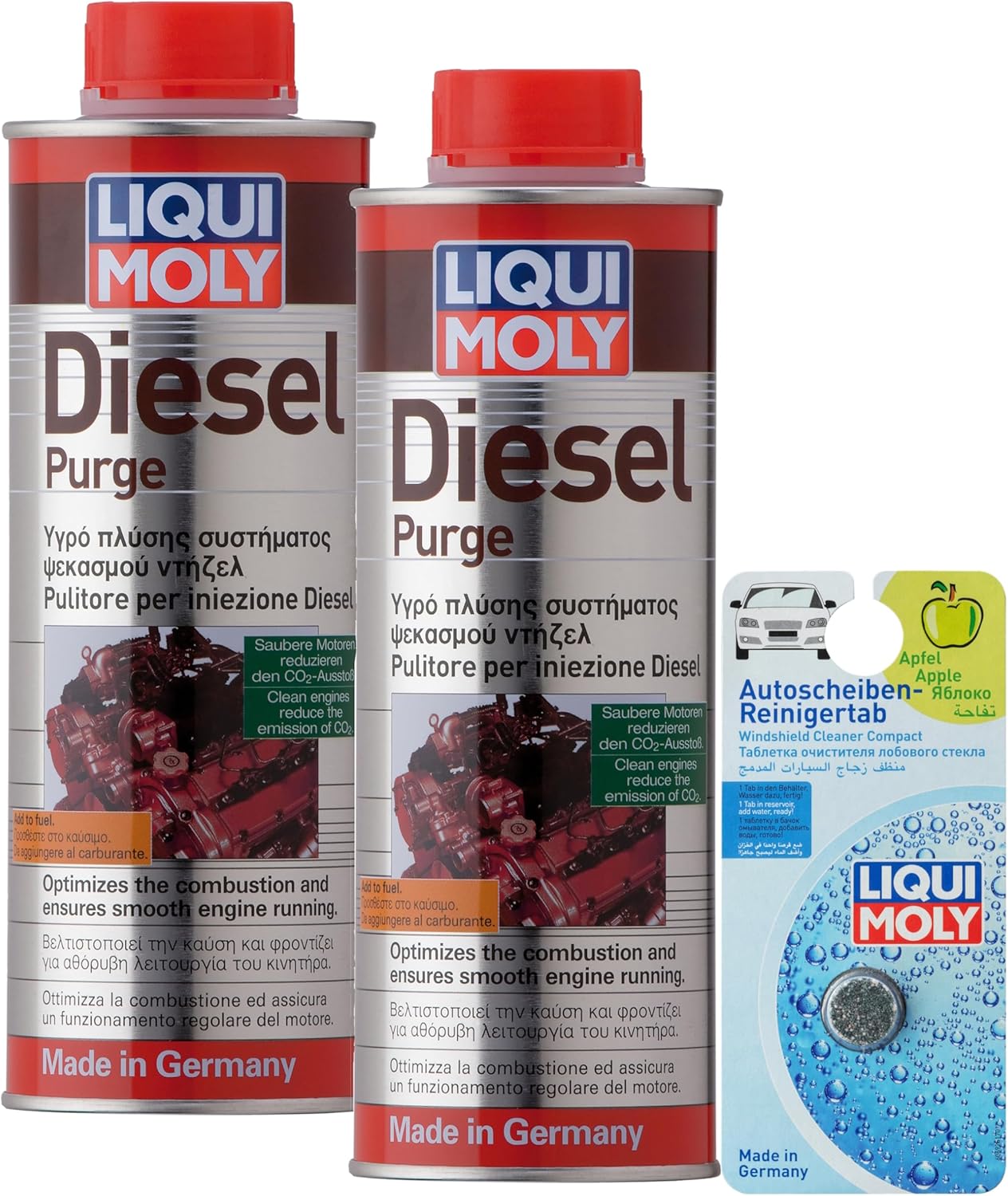 WOL Diesel Additive Injector Cleaner Liqui Moly Diesel Engine Purge 500ml - Fuel System Cleaner – DPF Diesel Cleaner 1811 – Smooth Engine Running (2 UNIT)