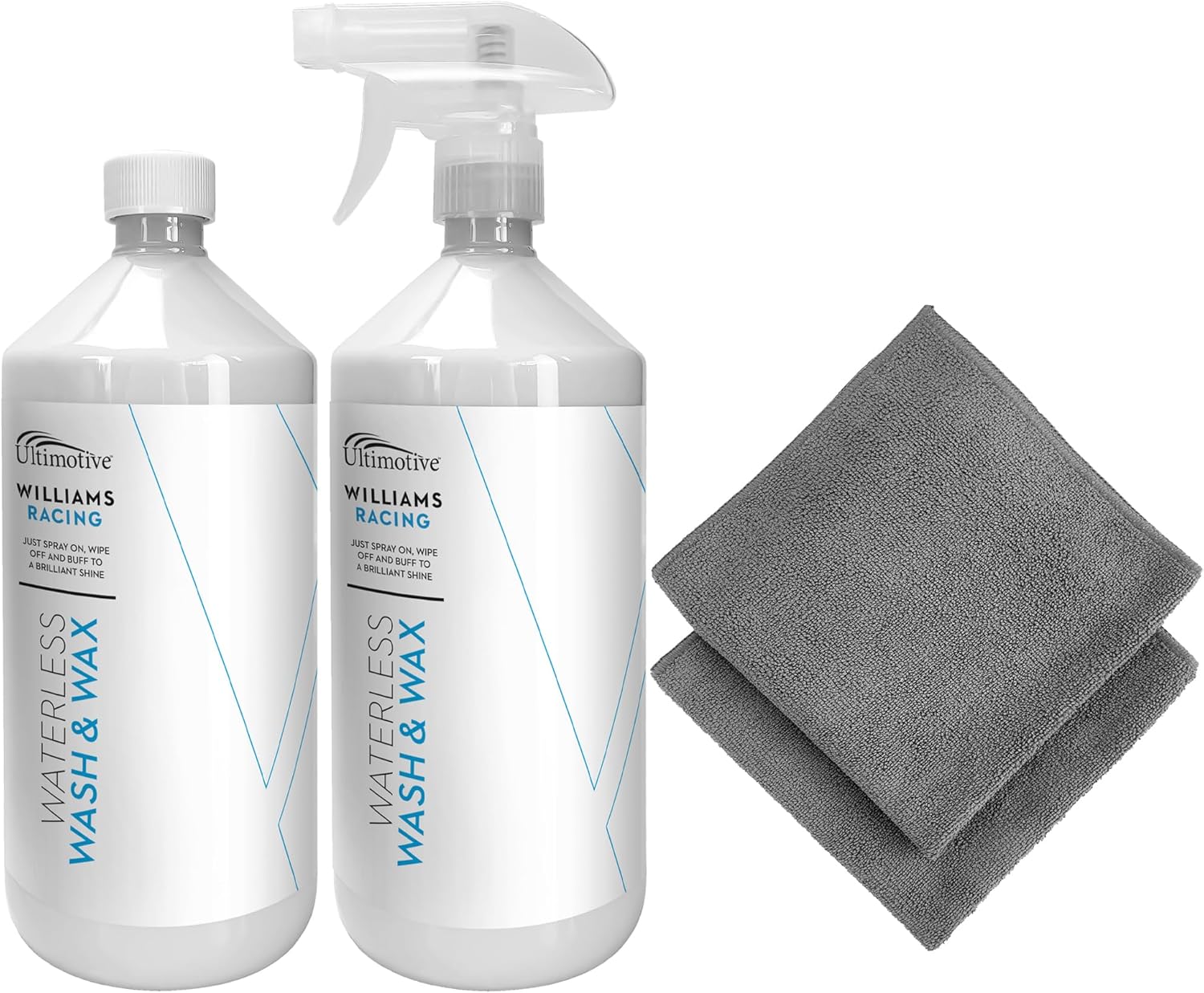 Williams Racing APL1009 Waterless Wash Wax Kit, Set of 2