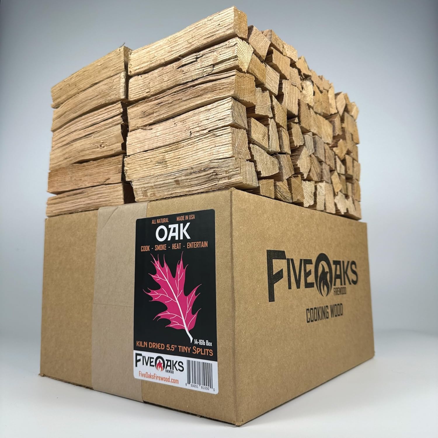 Pizza Oven Wood for Wood Fire Pizza Oven, Mini Oak Firewood. 5 Inch Oak Wood (1,000 Cubic Inches) ~5" Kiln Dried Firewood for Ooni Pizza Ovens, Gozney, Bertello Pizza Oven