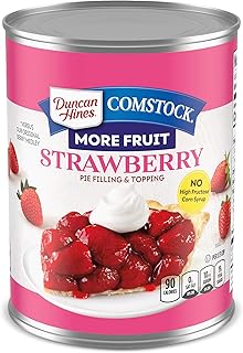 Duncan Hines Comstock Premium Pie Filling & Topping, Strawberry, 21 oz