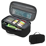 XQXA Large Capacity Pencil Case Multi-Slot Pencil Pouch Durable Pencil Box Portable Makeup Bag with Handle for Office