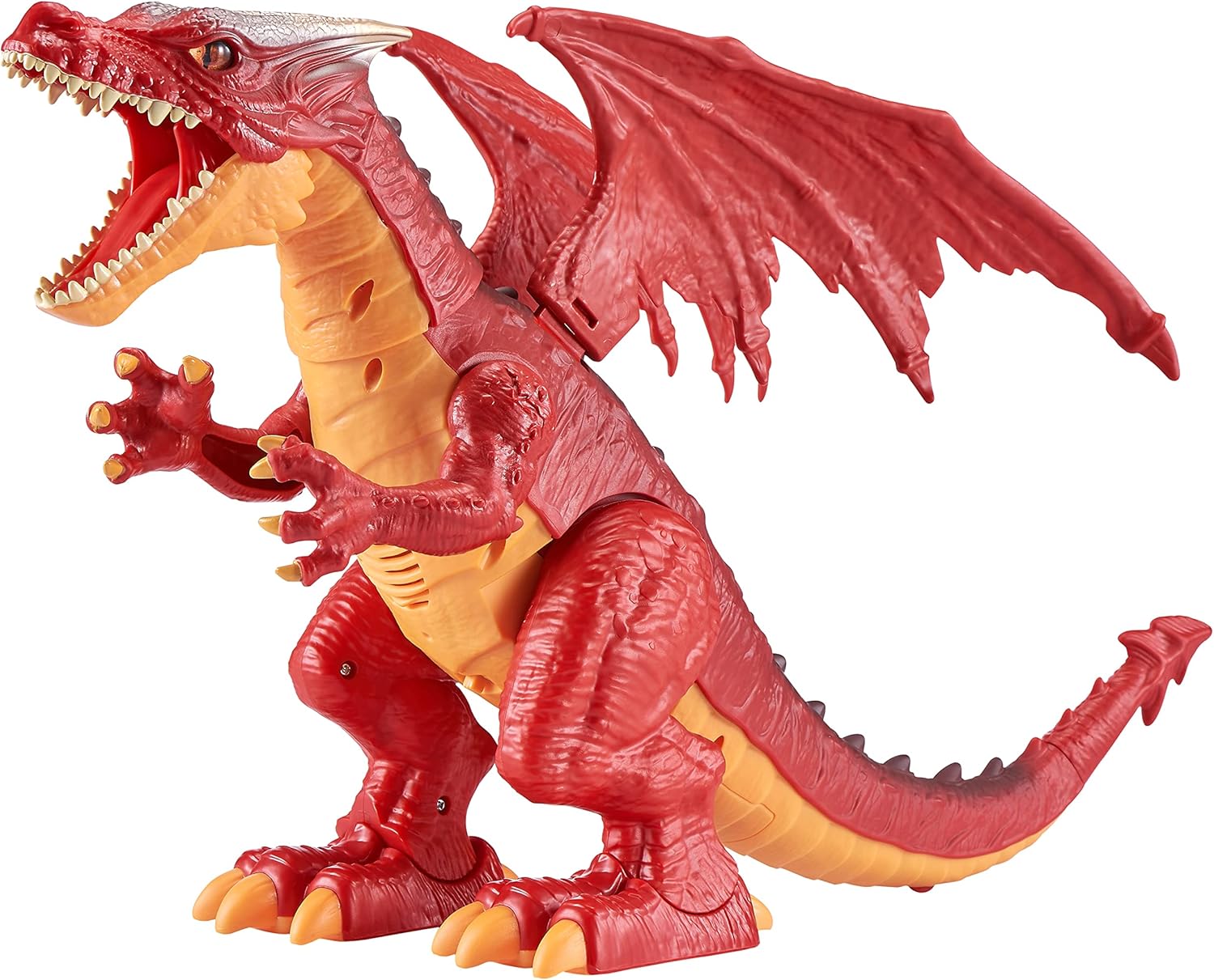 ROBO ALIVE Ferocious Roaring Dragon Battery-Powered Robotic Toy by Zuru (Red)