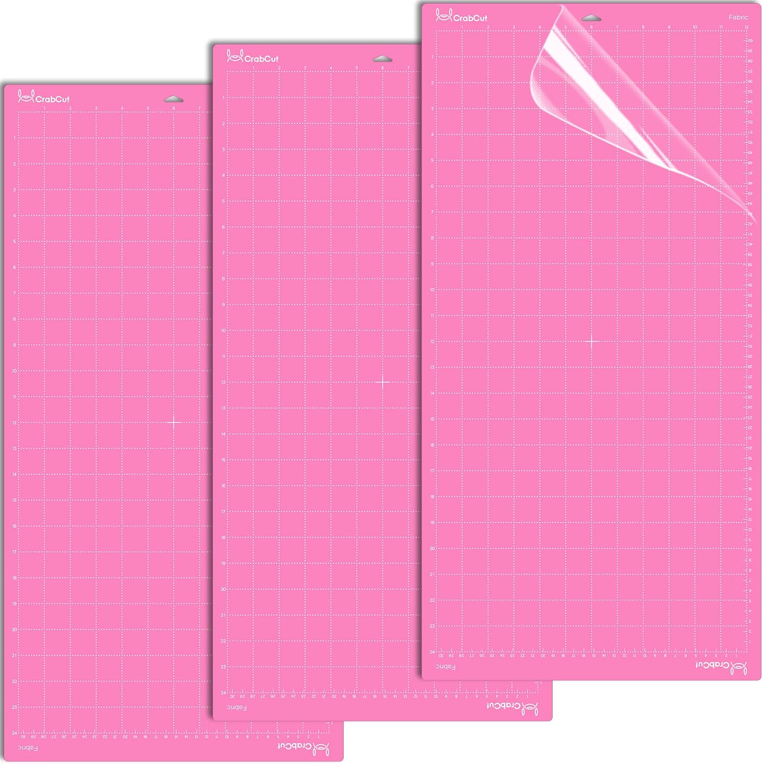 Cutting Mats for Cricut/Siser: 12x24 Inch Fabric Adhesive Sticky Durable Long Lasting FabricGrip Replacement Cutting Mat for Cricut Maker 3/Maker/Explore 3/Air 2/One/Siser Juliet/Romeo