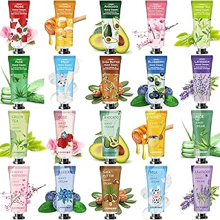 20 Pack Hand Cream Gifts Set Christmas Gifts for Women,Mothers Day Gifts,Teacher Appreciation Gift,Bulk Hand Lotion Travel Size for Dry Hands, Mini Hand Lotion for Baby Shower Party Gifts