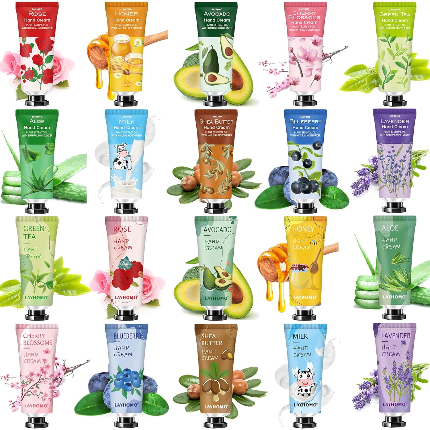 20 Pack Hand Cream Gifts Set Christmas Gifts for Women,Mothers Day Gifts,Teacher Appreciation Gift,Bulk Hand Lotion Travel Size for Dry Hands, Mini Hand Lotion for Baby Shower Party Gifts