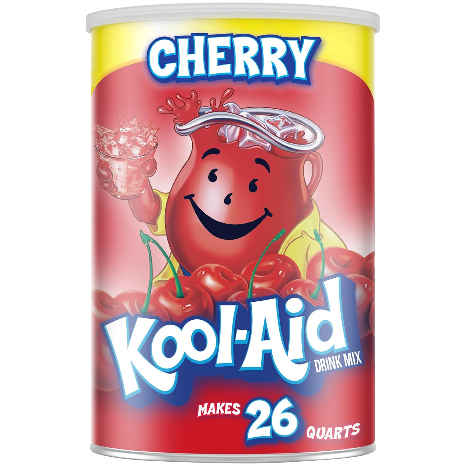 Kool-Aid Caffiene Free Jumbo Cherry Sweetened Powdered Drink Mix 1 Count 63 oz Canister