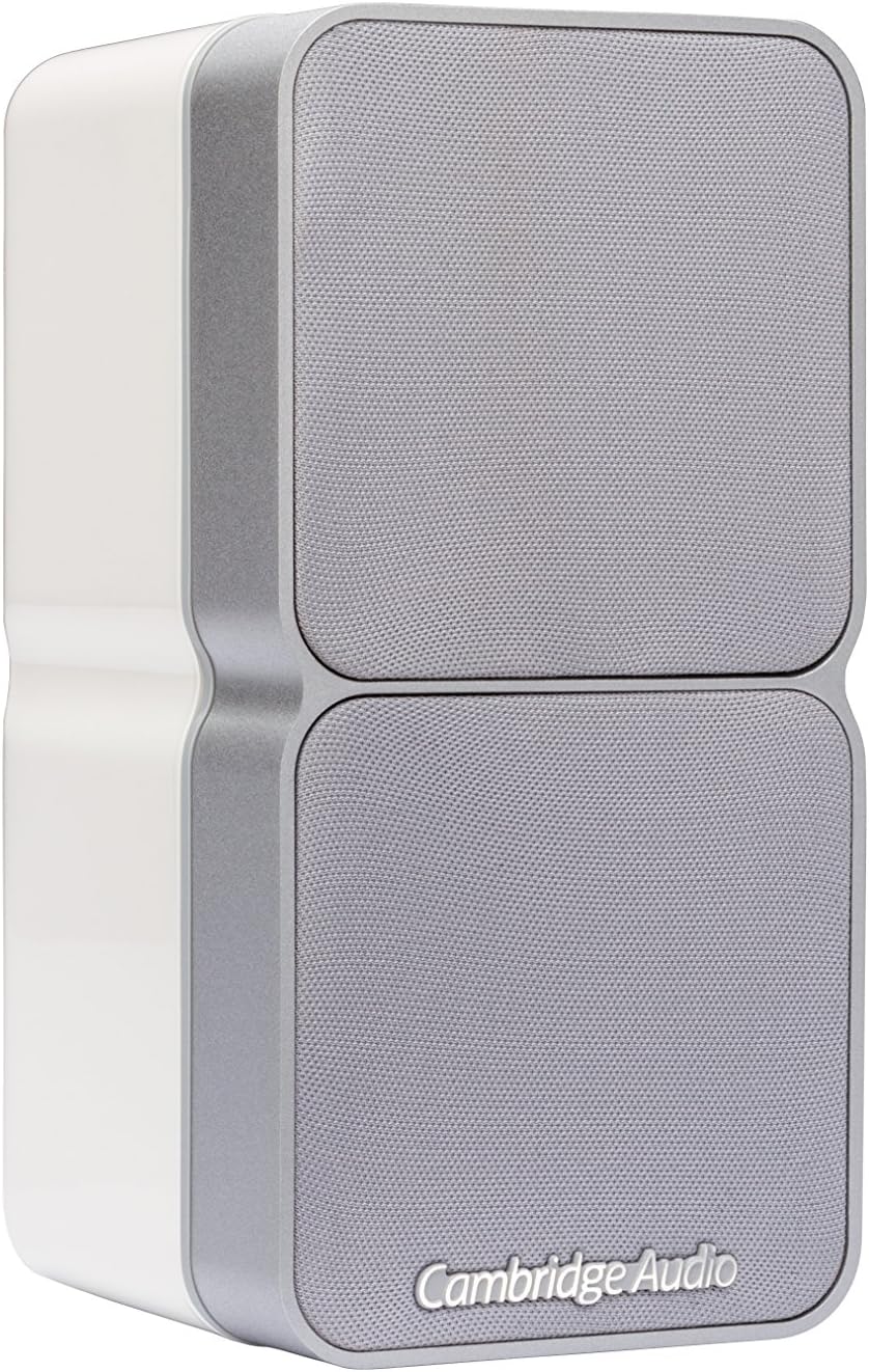 Cambridge Audio Minx Min 22 - Compact Wired Satellite Speaker Featuring BMR Speaker Technology - Includes Keyhole Bracket for Discreet and Easy Wall Mounting - White