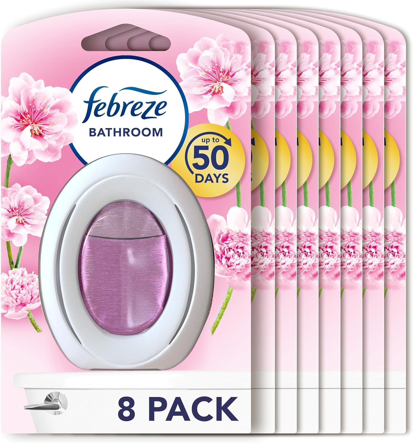 Febreze Bathroom Air Freshener, Odour Fighter, Blossom & Breeze, Febreze Air Fresheners, 8 Items