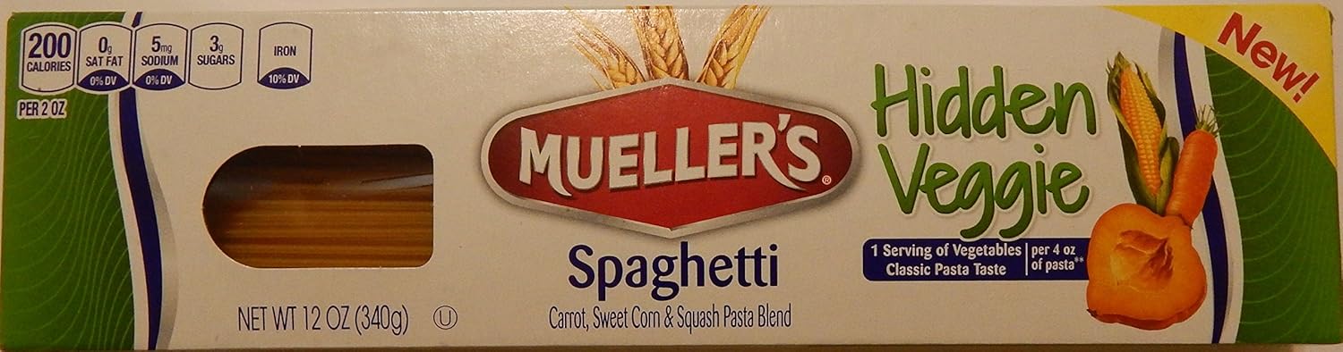 Mueller's Hidden Veggie Spaghetti Pasta Blend 12 Oz. (Pack of 3)
