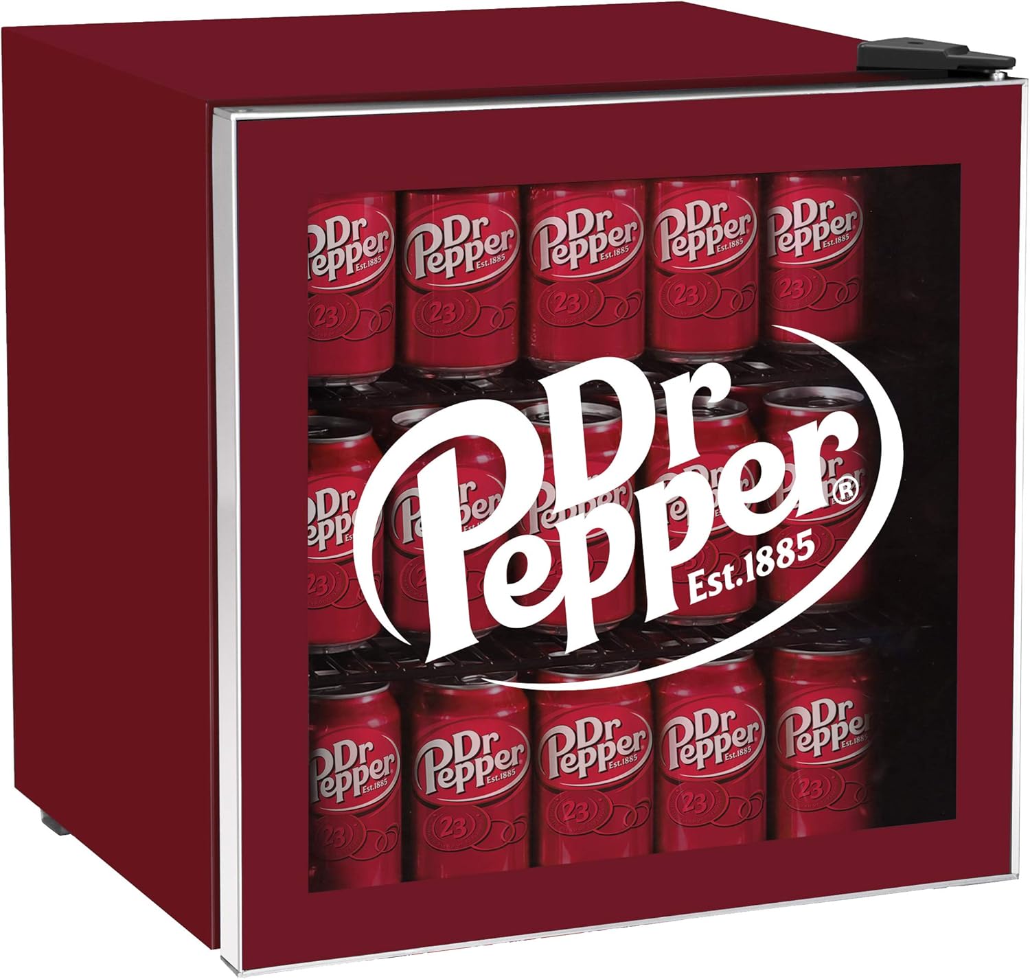MIS169DRP DR. Pepper 50 Can Beverage Cooler, Glass Door, 1.8 cu ft, Maroon