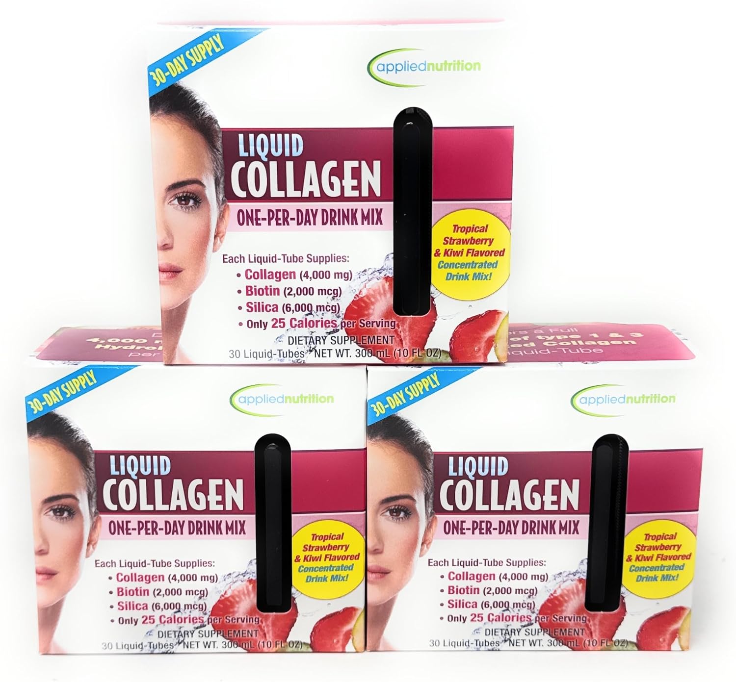 Liquid Collagen Skin Revitalization, Special 3 Pack ptc( 90 Count Total )