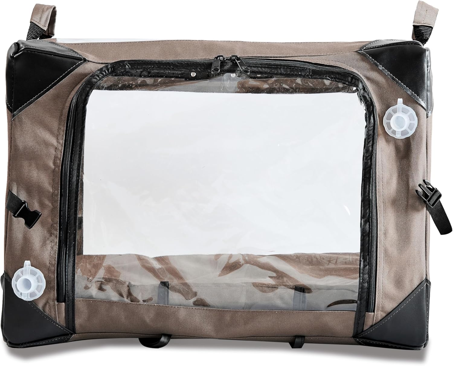 ICU Rebulizer Therapy Cage, Pet Oxygen Therapy Cage, Puppy Incubator, Including Comfort Pad, Oxygen Tube, Nebulizer Tube, Nebulizer Mask, and Various Sizes of Venturi Kits and Adapters. (Small)