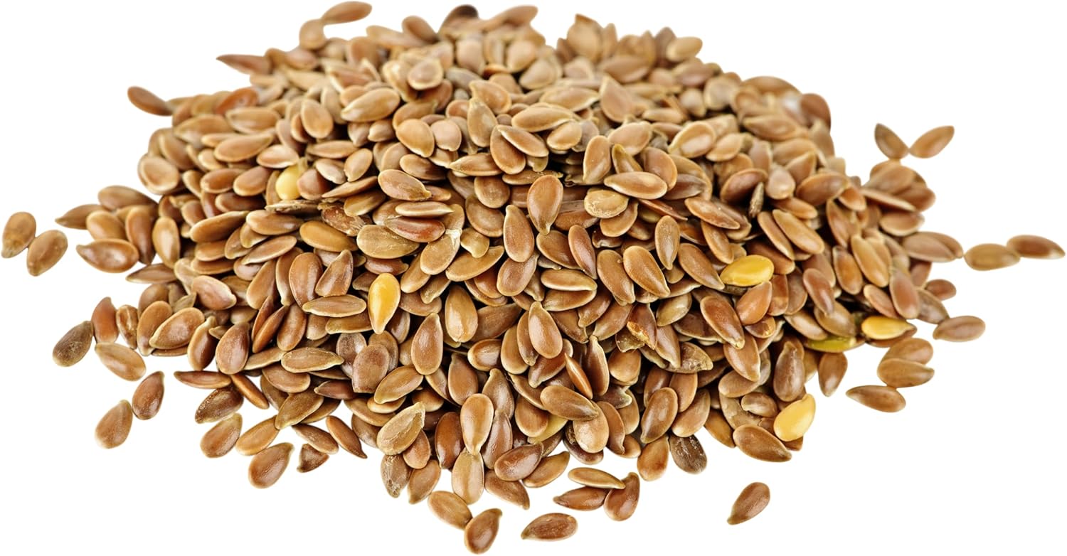 Sussex Wholefoods Brown Flax Seeds 1kg - Linseed for Baking, Smoothies, Salads & Healthy Fibre-Packed Meals