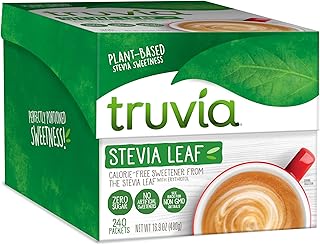 Truvia® Calorie-Free Sweetener Stevia Leaf Packets, 240 Count (16.9 oz Carton)