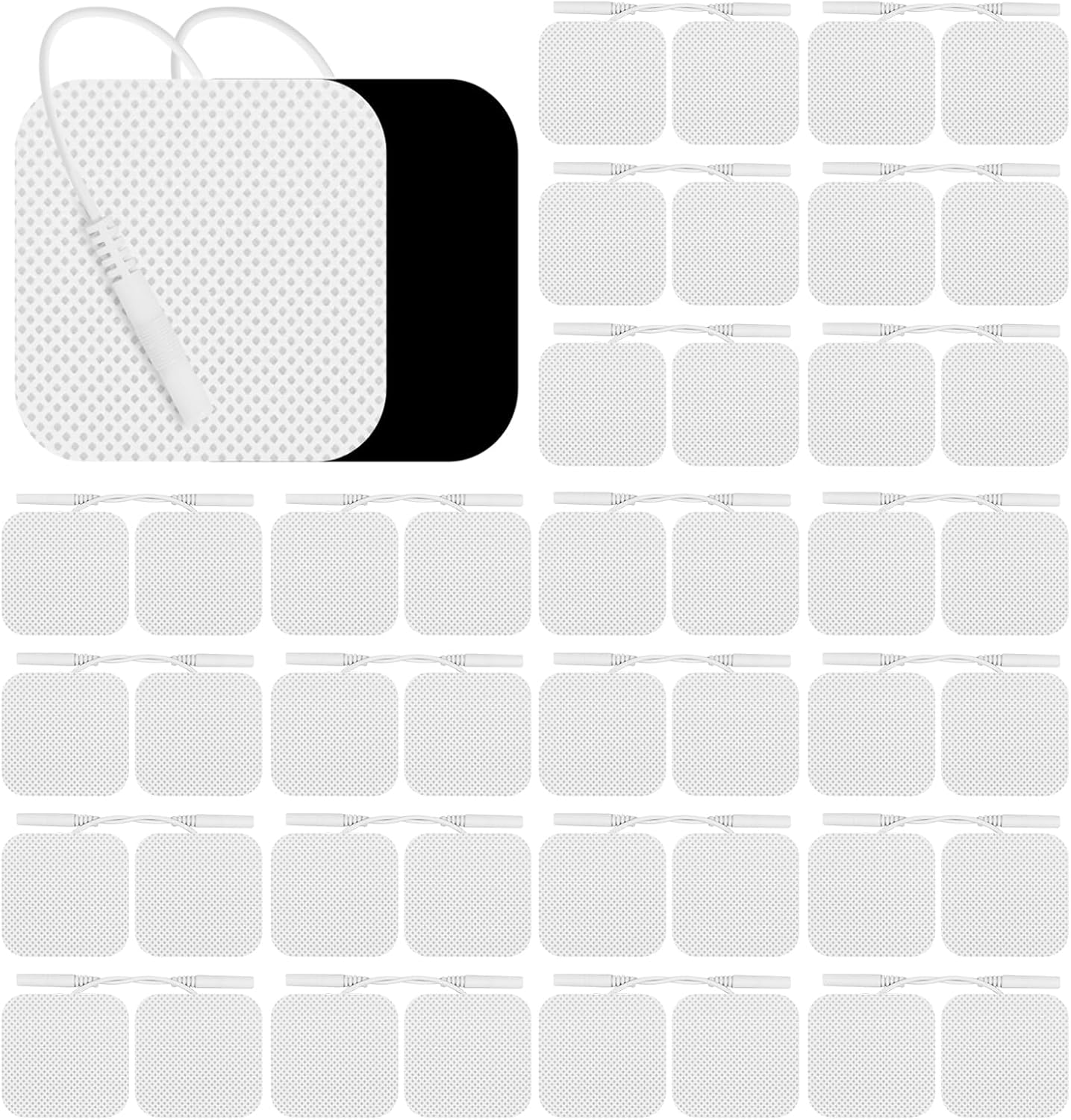 Newthinking Electrode Pads Replacement 50 x 50mm, 48 Pack Self-Adhesive TENS Machine Pads Compatible with TPN, Lloyds, Tenscare, Neurotrac, Auvon TENS Machines