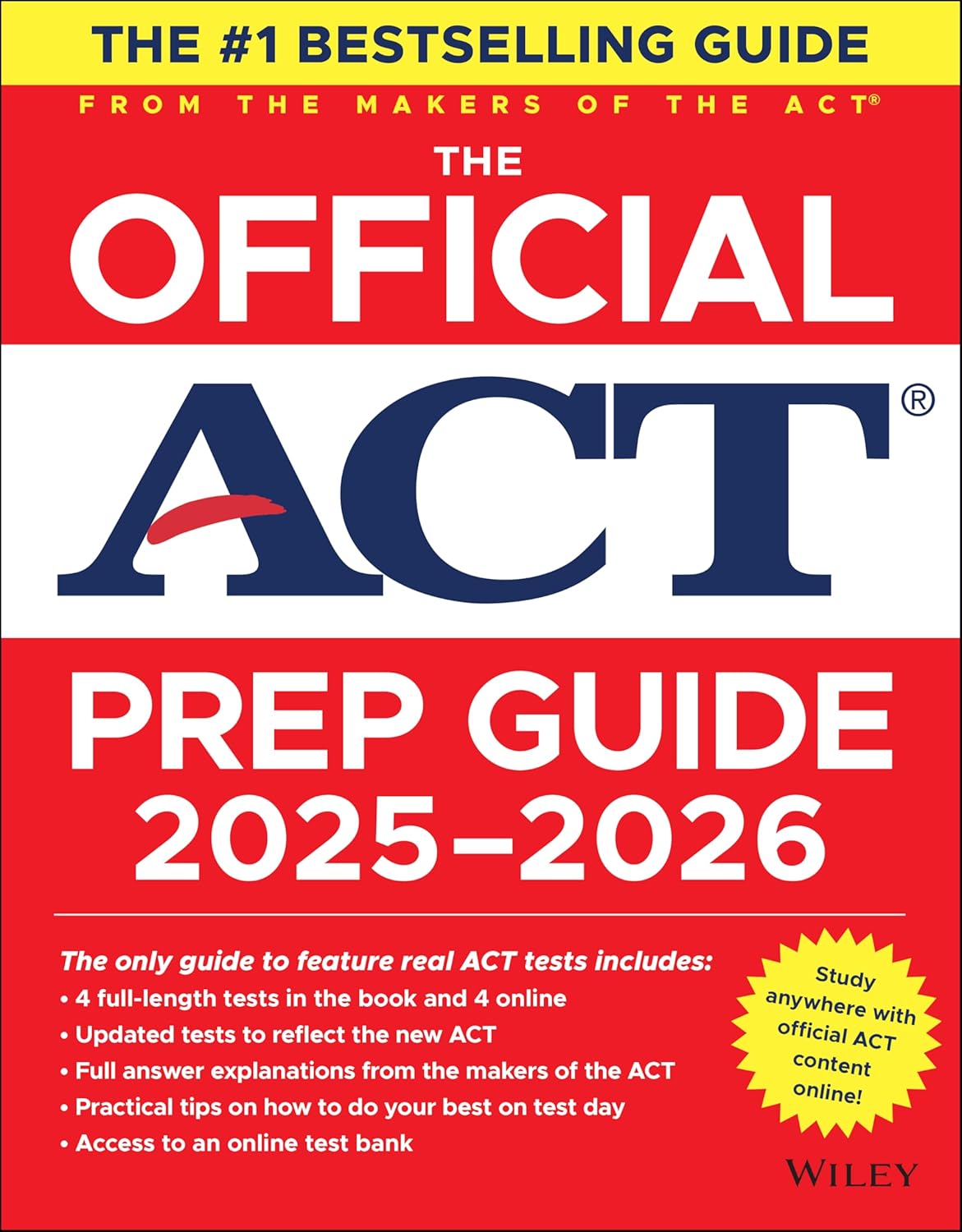 The Official ACT Prep Guide 2025 - 2026: Book + Online Course