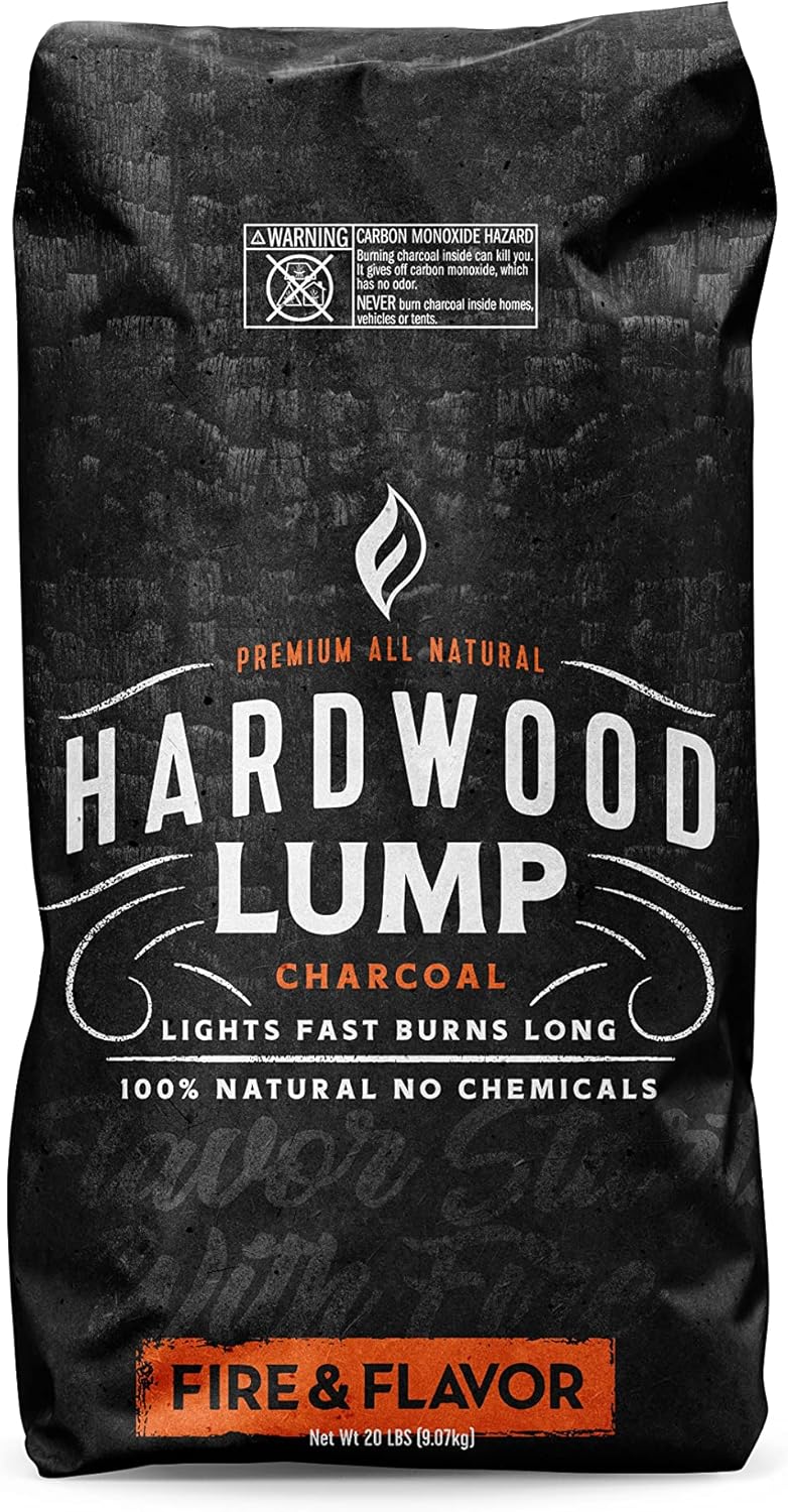 Fire & Flavor Premium All Natural Hardwood Lump Charcoal