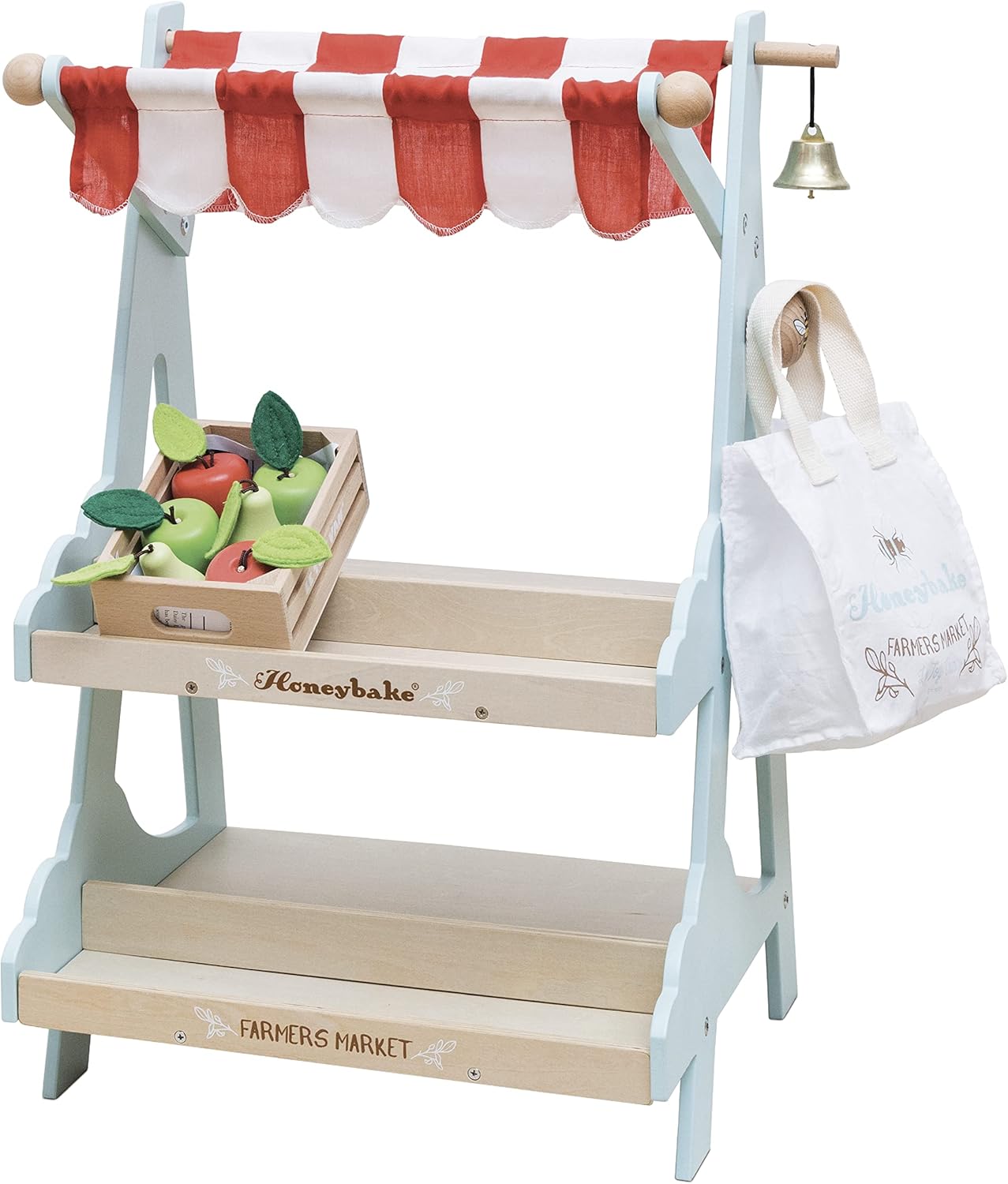 Le Toy Van - Wooden Honeybee Market Play Shop Set | Supermarket Pretend Play Food Shop,Small